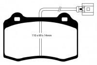 Klocki hamulcowe (przód) RedStuff DP31140/2C