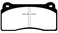 Klocki hamulcowe (przód) RedStuff DP31110C
