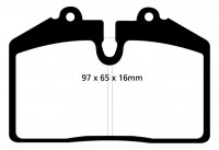 Klocki hamulcowe (tył) RedStuff DP31013C