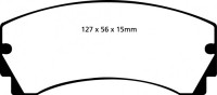 Klocki hamulcowe (tył) YellowStuff DP4046R