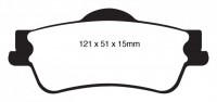 Klocki hamulcowe (tył) RedStuff DP31834C
