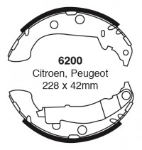 Szczęki hamulcowe (tyl) Bendix 6200