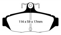 Klocki hamulcowe (tył) Ultimax DP1172