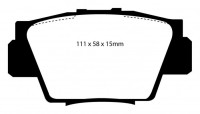 Klocki hamulcowe (tył) RedStuff DP3873C