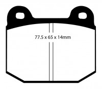 Klocki hamulcowe (tył) YellowStuff DP4197/2R