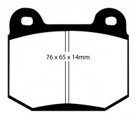 Klocki hamulcowe (tył) YellowStuff DP41537R