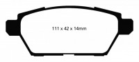 Klocki hamulcowe (tył) YellowStuff DP41766R