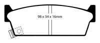 Klocki hamulcowe (tył) RedStuff DP3686/2C